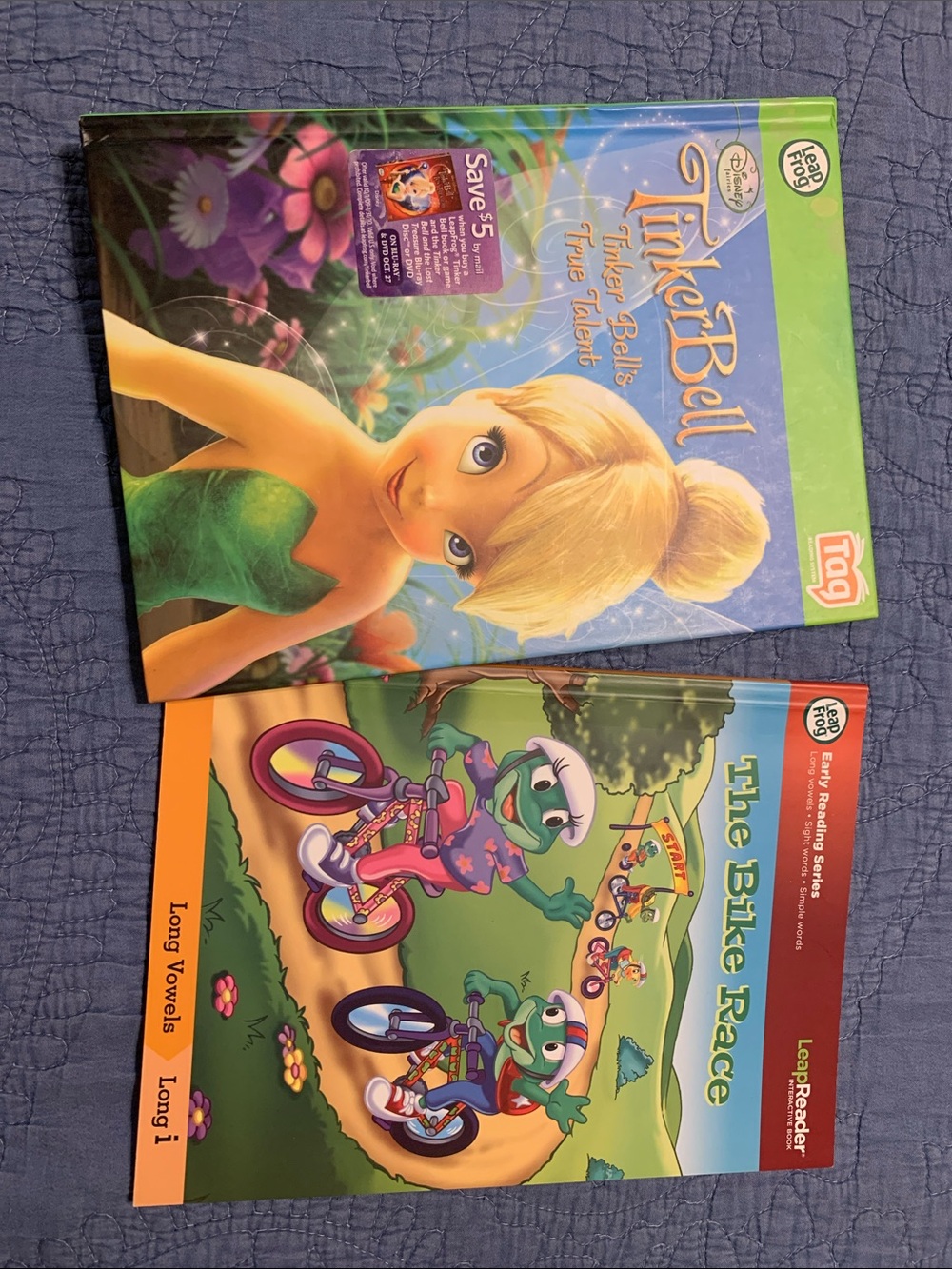 Tinker Bell & The Bike Race LeapFrog Tag / LeapReader books